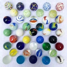 Set de 20 piezas/50 piezas de canicas de vidrio de colores variados