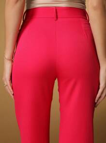 Calças femininas/calça alfaiataria/ calça básica / calça elegante/ calça skinny/ calça blogueira/calça da moda - Fúcsia - Visão 6