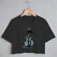Women T-Shirts - 黑色 - 查看 2