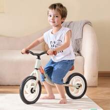 Toddler Balance Bike, 12" Lightweight Aluminum Alloy Kids Bike With Adjustable Seat & Handlebar, EVA Foam Tires, No Pedal Kids Balance Bicycle Gift For Boys Girls, 55LBS Support - 白色 - 查看 1