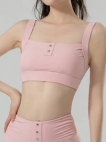 RUNNING GIRL RUNNING GIRL Women's High Impact Fitness Running Shockproof Push Up Yoga Sports Bra, Backless Vest Style