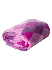 Home Elephant Double Blanket New Thermal Models - Purple - View 6