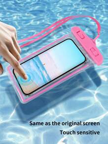 xcxjyf 1入組透明防水手機包 - 紫色 - 查看 2