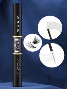 1pc 2-In-1 Waterproof Eyelash Glue (6ml), Suitable For Eyelash Extensions, Long-Lasting Strong Bonding, 48-72 Hours Single Lash Glue, Non-Irritating, Latex-Free, Suitable For DIY False Lashes At Home (Transparent Adhesive Layer And Transparent Sealing Layer) - White - View 12