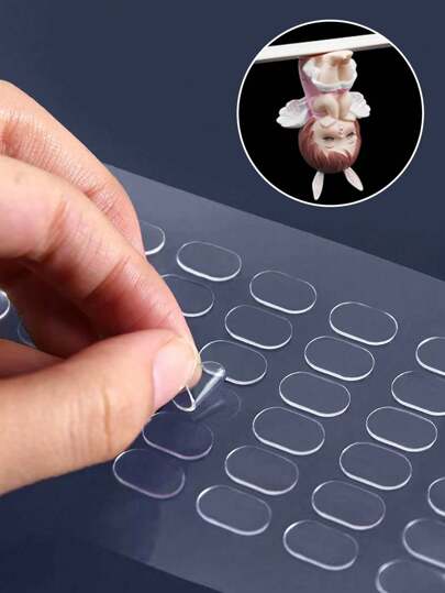400/240/200/128/120 piezas de Gel transparente para museos, Pega adhesiva para carteles, Puntos de pegamento removibles de dos lados, Puntos adhesivos de no dejar huella, Puntos de pegamento para masilla adhesiva para artesanía, globos, festivales, fiestas, decoraciones