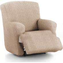 Eysa Super Elastic Jacquard Relax Feet Together Armchair Cover - Feet Together Relax Armchair Cover Protection And Perfect Fit 100% Made In Spain - Màu be - Xem 1