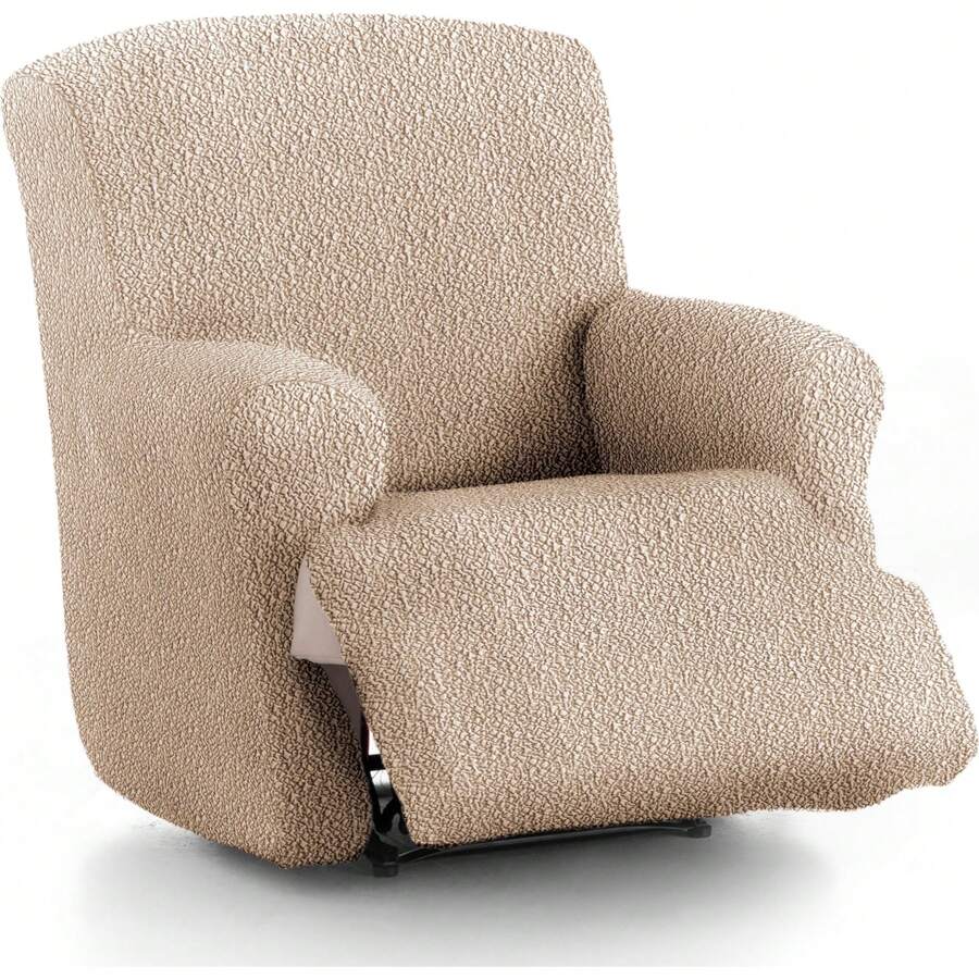 Eysa Super Elastic Jacquard Relax Feet Together Armchair Cover - Feet Together Relax Armchair Cover Protection And Perfect Fit 100% Made In Spain - Màu be - Xem 1