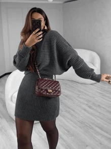 Women Sweater Co-Ords - Gris - Ver 2