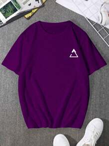 Men T-Shirts - 紫色 - 查看 1