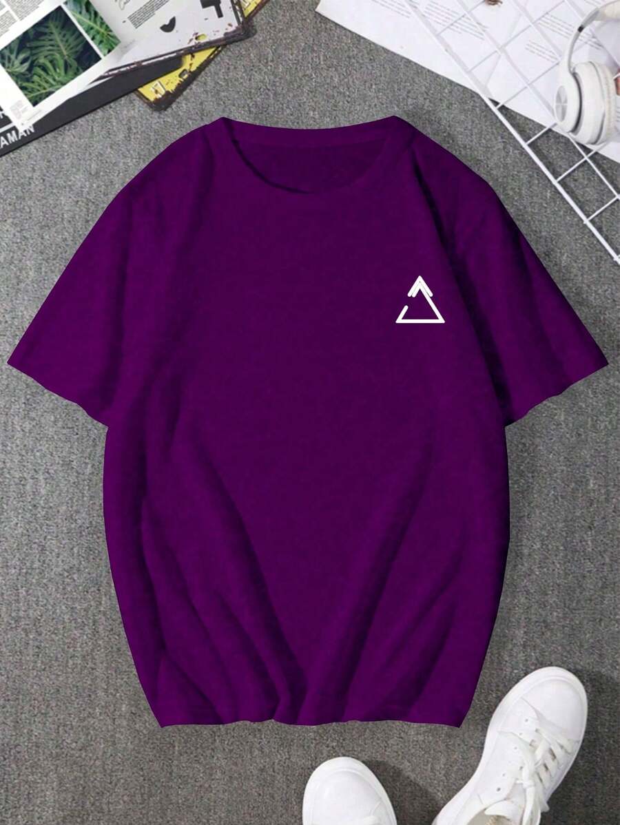 Men T-Shirts - 紫色 - 查看 1