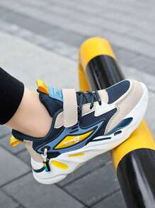 Zapatos de moda transpirable casual para niños atlético - Azul Marino - Ver 4