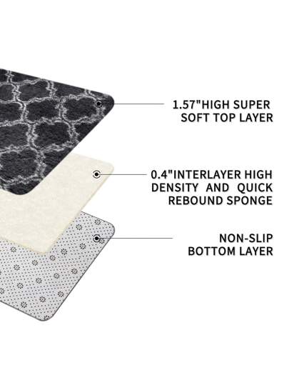 Piece Fluffy Shaggy Living Room Rug,Tie Dye Ultra Zachte Bedroom Vloer Carpet, Non Slip Indoor Mat, Home Kids view 3