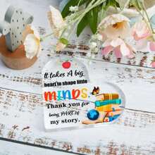 女性教師感恩禮物-最好的教師畢業禮物，感恩教師禮物，感謝教師 - 無色 - 查看 6