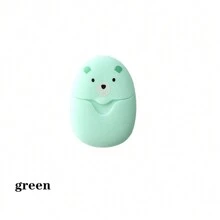 50 pezzi Fogli di sapone monouso portatili e carini a forma di orsetto teddy, sapone liquido per il lavaggio delle mani all aperto, per viaggi, campeggio e escursioni - comodi e monouso, elementi essenziali per i viaggi