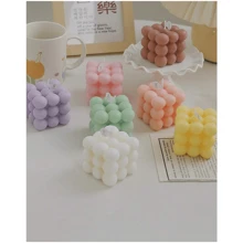 1 pieza Vela de aromaterapia mini sin humo bola de aromaterapia decoración del hogar y dormitorio, aromaterapia de burbujas, Halloween, otoño, festivales, Navidad, invierno, vacaciones, regalos
