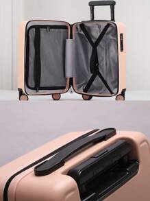 1pc Children's Printed Dinosaur Pattern Rolling Luggage, Suitable For Kids Gifts, Short Trips, Low Cost Airlines, Can Be Taken On Board Bag For School School Accessories School Stuff - Blue - View 6