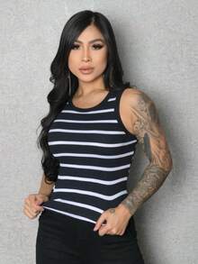 Women Tank Tops & Camis - Đen và trắng - Xem 5