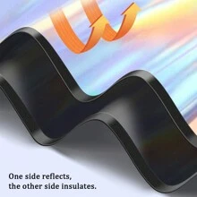 Magnetyczna osłona przeciwsłoneczna do samochodu w kolorze laserowym, nieprzezroczysta letnia zasłona okienna z izolacją termiczną w kolorze tytanowo-srebrnym, opcjonalnie: 1 szt. Czarna/srebrna strona kierowcy, 1 szt. Czarna/srebrna strona pasażera, 1 szt. Czarny/srebrny tył.