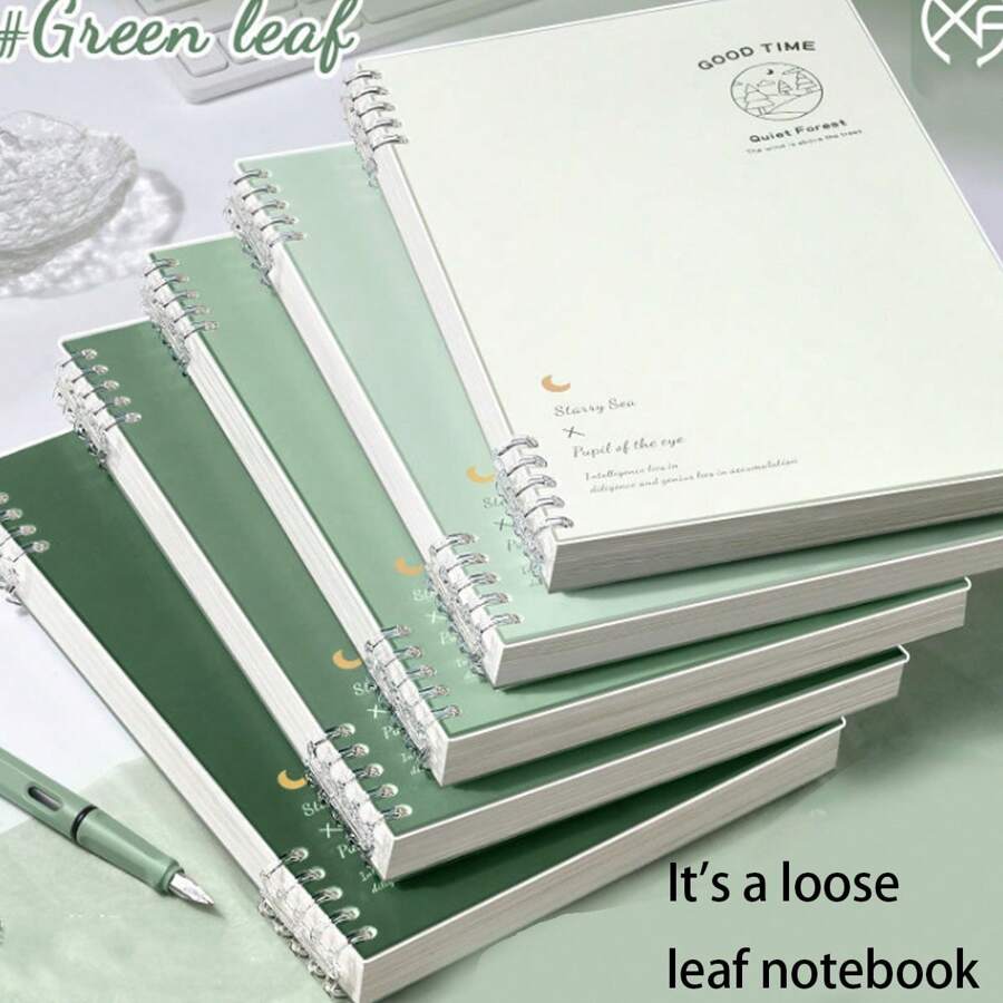 1pc Easy-To-Flip Notebook With Detachable Pages, Non-Skid Surface, Simple Fresh Style, B5 Spiral Notebook For Students Preparing For Postgraduate Entrance Examination