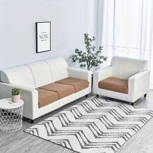 1 件装玉米绒沙发座垫套，可机洗弹性椅垫，沙发防尘罩