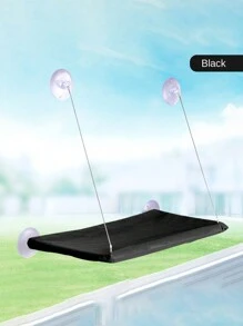 1入組PP牛津布貓床，安全的掛窗式貓窩床，節省空間的貓咪置物架座位