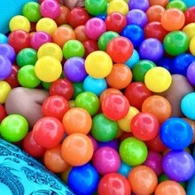 5 piezas/10 piezas/20 piezas Pelotas de bola para piscina, bolas de juguete de plástico resistentes al aplastamiento gratis para piscinas de pelotas, pelotas oceánicas, juguetes para mascotas, relleno de bolsa de regalo, relleno de piñata, relleno de piscina, color al azar - Multicolor - Ver 5