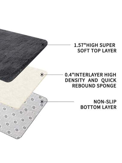 Piece Fluffy Shaggy Living Room Rug,Tie Dye Ultra Zachte Bedroom Vloer Carpet, Non Slip Indoor Mat, Home Kids view 3