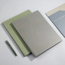 A4 Business Folder PU Information Portfolio Document Holder Hotel Service Guide Manual Leather Writing Pad Music Score Clip Presentation Storage Book,Back To School,School Supplies