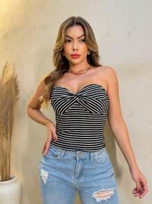 Women Tops - 黑色 - 查看 3