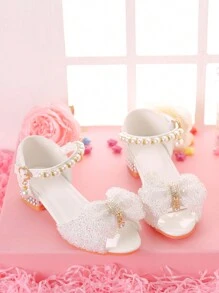 Girls' Dress Sandals For Formal Occasions, Children High Heels For /Models Performance And Fashion Show