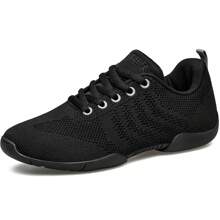 BAXINIER Girls Cheerleading Shoes Kids Lightweight Competition Sneakers Indoor Cheer Dance Black Shoes - Black - View 8
