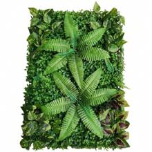 HOHOBLA LOYALHEARTDY-BTG 9Pcs 23.62"X15.75"X1.57" Artificial Mat Greenery Panels Topiary Hedge Plant, Privacy Hedge Screen Suitable For Outdoor Garden Backyard Fence Fence Privacy Screen And Indoor Wall Decor[Best Gift For Family&Friends] Wedding Party Favors Room Decor Bride - Green - View 4