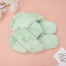 Women's Cross Strap Slippers Plush Soft Home Slippers Plush Warm Cozy Open Toe Fluffy Household Shoes Cozy Indoor Outdoor Non-Slip Breathable, Bride Slippers, Bride To Be Gift, Bridesmaid Gift, Bachelorette Party, Fluffy Slippers, Gifts For Mom,  Bridesmaid Gifts, Wedding Gifts, Bridesmaid Proposal, Fuzzy Slippers,  Pink Fuzzy Slippers,  Fuzzy Slipper Slides,  White Fuzzy Slippers,  Fuzzy Slipper Sandals Women,  Black Fuzzy Slippers,  Fuzzy Slipper Shoes,  Fuzzy Slippers For Girls,  Fuzzy Slippers For Women Indoor,  Fuzzy Slipper For Women ,  Fuzzy Slippers Girls,  Fuzzy Slippers For Women,  Plush Slippers For Women,  Plush Slippers Adult.