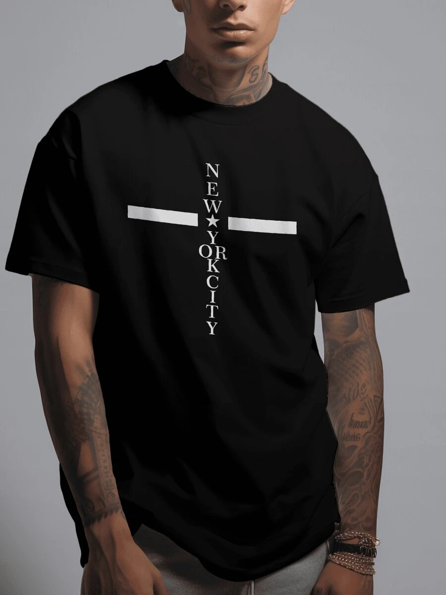 Men T-Shirts - màu đen - Xem 1