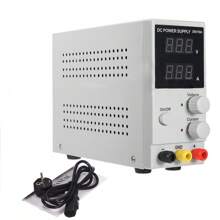 Laboratory Power Supply, 0-30V 0-10A DC Power Supply Adjustable Direct Current Supply, Adjustable Power Supply With LED Display, Power Supply Current Measuring Devices, Stabilized Switching Power Supply