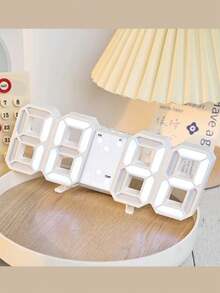 Đồng Hồ Kỹ Thuật Số 3D Có Hẹn Giờ Thông Minh, Màn Hình LED, Đồng Hồ Báo Thức Treo Tường Và Để Bàn, Đồng Hồ Điện Tử Có Báo Thức Âm Thanh Nổi Im Lặng Cho Phòng Ngủ Và Phòng Khách, Đồng Hồ Dữ Liệu USB - Nhiều màu - Xem 7