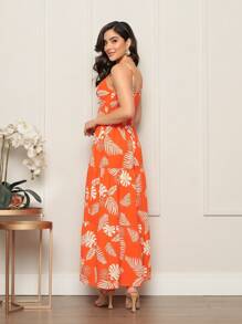 Women Maxi Dresses - 橘色 - 查看 2