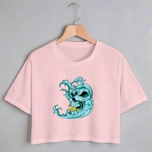 Women T-Shirts - 淺粉色 - 查看 2