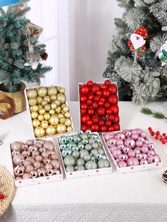 42 st. splittersäkra julkulor, 3 cm/6 cm elektropläterade julkulor, kreativa julgransdekorationer, julfesttillbehör, lämpliga för vinterheminredning och högtidsfiranden, festivalfester, julfester, rumsdekor, högtidsdekorationer, festivaldekorationer, festgåvor, roliga julfestdekorationer, julhelg, gott nytt år, juldekorationer, perfekt julklapp till vänner Juldekorationer Hem Julklappar Juldekoration