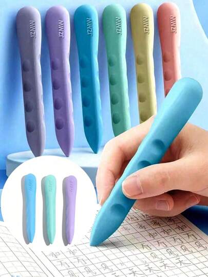 3pcs Randomly Sent Macaron Colored Erasers, Low Residue & Ideal For Prizes And Gifts Back To School