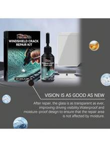 1 Set  Car Front Windshield Nano Repair Fluid Set Car Glass Repair Tool For Quick Repair Of Glass - Black - View 11