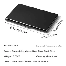 Portefeuille en métal en acier inoxydable pour femme ou homme, noir S pour femme, portefeuille pour homme, noir S pour femme, cadeau, petits cadeaux, cadeaux d'anniversaire, cadeau pour homme, porte-cartes, porte-cartes de visite, porte-cartes de crédit pour homme, mini portefeuille, porte-cartes, portefeuille Rfid