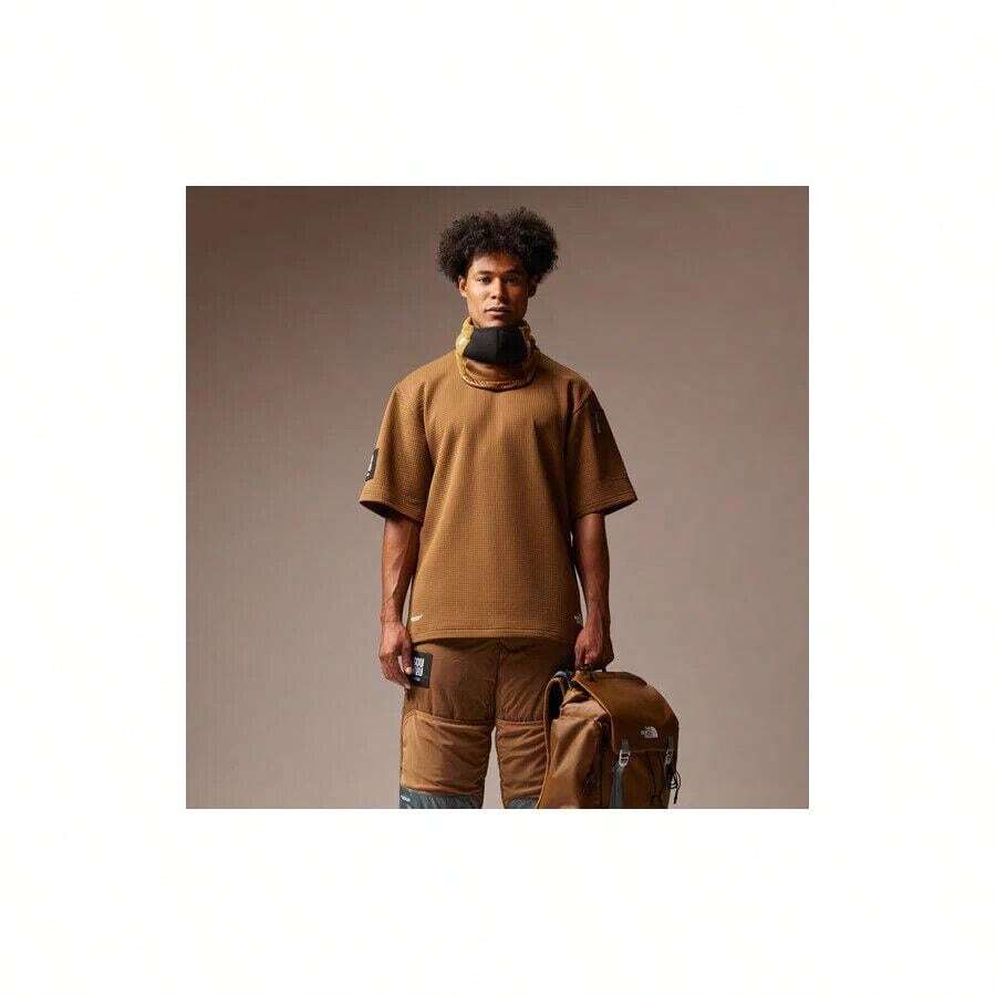 X Undercover Soukuu NF0A84SCD0T T-Shirt Boyfriend Style Mens Brown Dotknit SGN724 - Brown - View 1