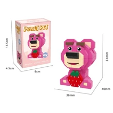 Coleção de Brinquedo de Blocos de Construção do Personagem Stitch - Brinquedos de Quebra-Cabeça Kawaii, Estimulando o Potencial Cerebral - Presentes Perfeitos para Aniversário, Natal e Ação de Graças - Multicolorido - Visão 7