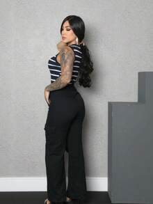 Women Tank Tops & Camis - Đen và trắng - Xem 2