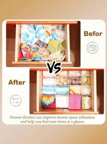 40pcs/32pcs/24pcs/20pcs/12pcs/8pcs/4pcs Drawer Organizer Divider Trays, Plastic Partition Boards, Freely Combinable Grid Storage Organizer For Underwear, Socks, Holiday Gift