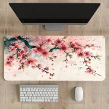 樱花樱花鼠标垫游戏 XL 家用新款粉色花朵高清鼠标垫 XXL 键盘垫防滑办公室地毯笔记本电脑鼠标垫 - 彩色 - 查看 4