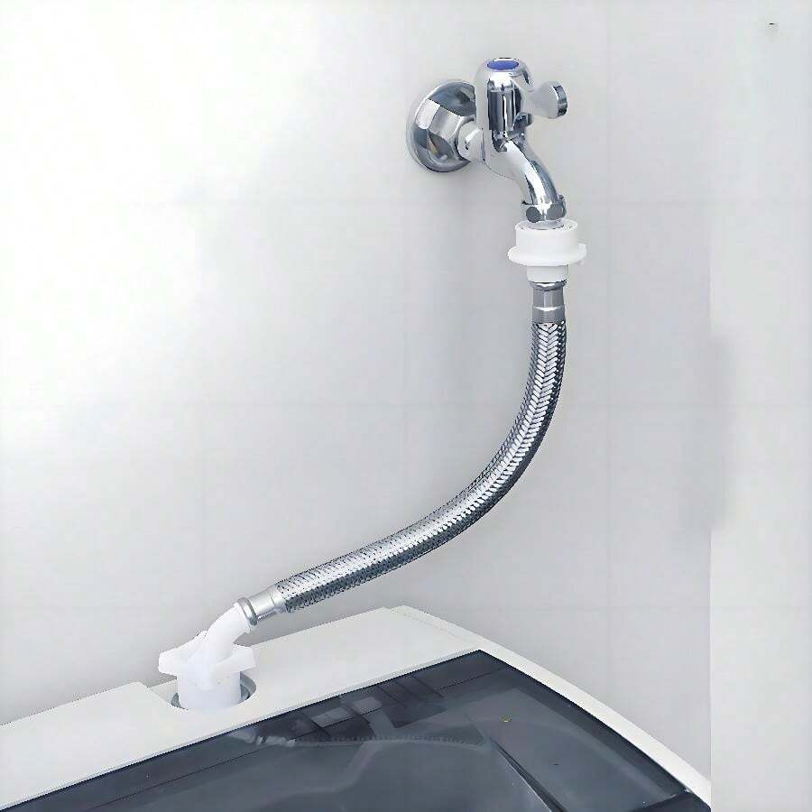 White PVC Fully Automatic Washing Machine Inlet Hose, Universal Inlet