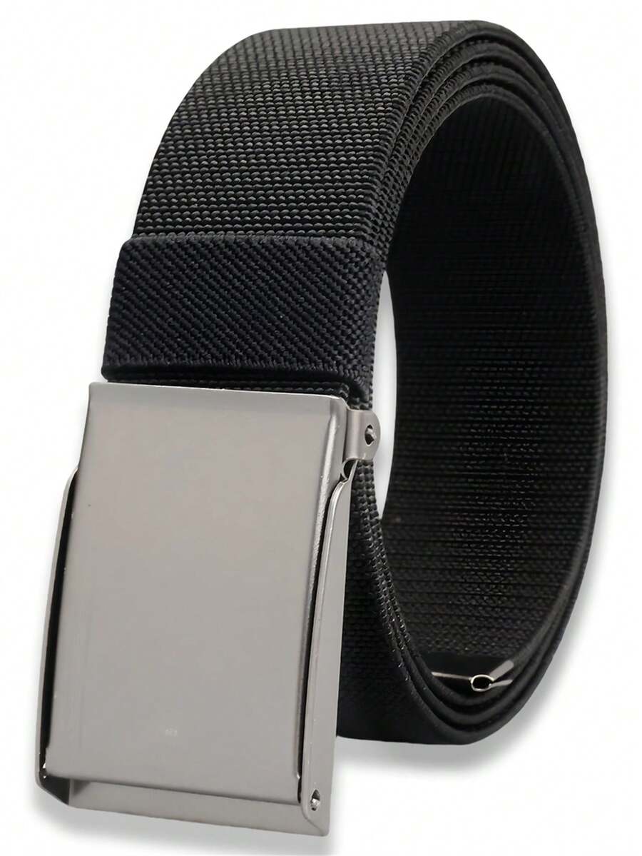 4cm Wide Solid Color Nylon Belt, Outdoor Breathable Canvas Webbing Belt Can Be Cut To Fit - A - View 1