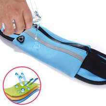 1 pieza Riñonera impermeable, para correr/hacer ejercicio, con compartimento para teléfono, llaves, billetera, diseño unisex para decoración del hogar de otoño - Multicolor - Ver 5